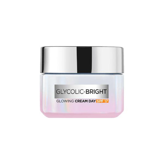 Glycolic Bright Glowing and Brightening Day Cream with SPF 17 to reduce dark spots, 50 ml